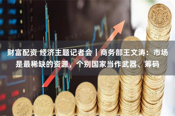 财富配资 经济主题记者会｜商务部王文涛：市场是最稀缺的资源，个别国家当作武器、筹码